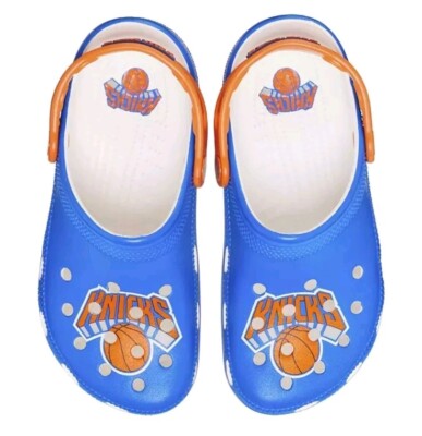 CROCS NEW NBA NY Knicks Classic Clog Size 10 or 12 #B1201A Crocs NBA New York Knicks Classic Clogs Mens Size 10 Women  main image 4