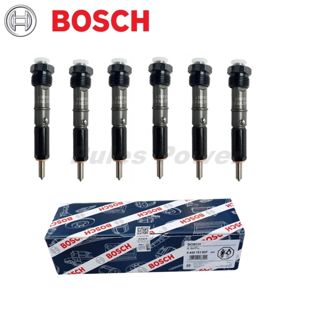 6 Pcs 0432131837 BOSCH Fuel Injectors OEM For 5.9L Dodge D250 D350 1989-1993
