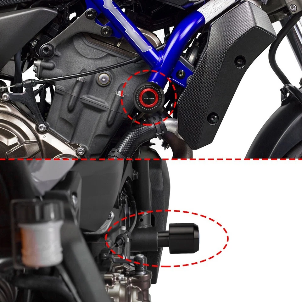 Frame Sliders Crash Bar For Yamaha FZ09 FZ-09 FZ 09 2014-2017 Falling Protector - Imagem 4 de 4
