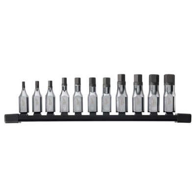 Milwaukee 48-22-9543  3/8'' Drive Hex Bit Socket Set - Metric - 11 PC