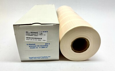 #ad Gould 11296321 Recording Chart Paper 225 Ft Roll 6 Channel Pressure Ink $14.24