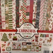 Echo Park - A Perfect Christmas 12x12 Collection Kit - Reindeer Snow