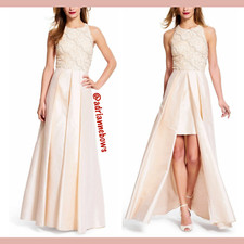 NEW 368 Adrianna Papell Embellished Taffeta Ballgown Light Pink SZ 10  N472