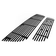 Fits 2002-2005 Ford Explorer Stainless Black Billet Grille Insert Combo