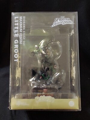 Spider-man Maximum Venom Groot Figure Diorama D-Stage DS-068
