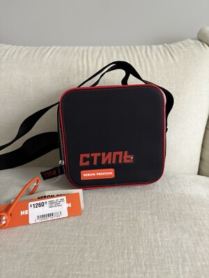 NWT Heron Preston  CTNMB   СТИЛЬ  Rare Cube Bag Black