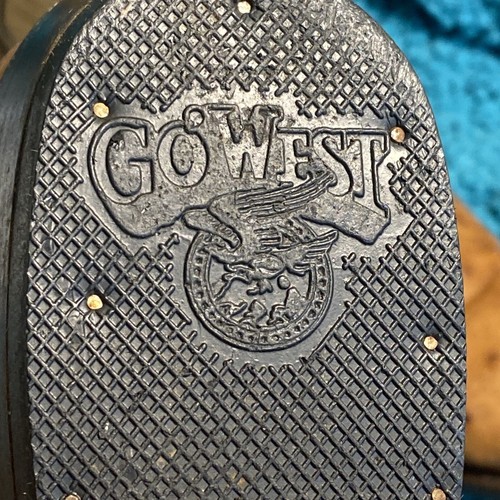 Go’West Leather Cowboy Boots Ostrich Men’s Size 9 1/2 or 10 Nice Used Shape.  - Picture 24 of 24