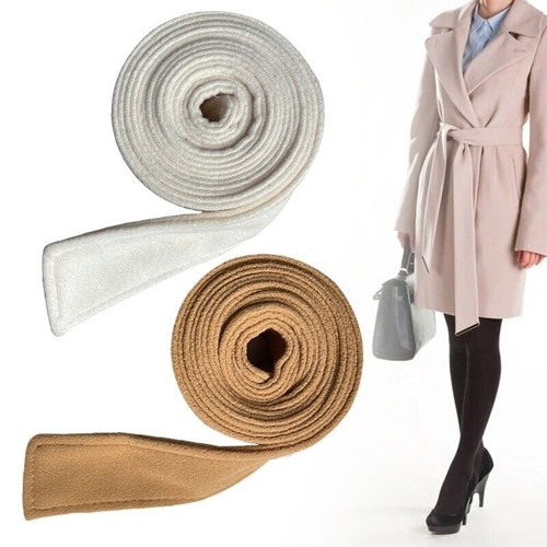 Faux Wool Belt for Trench Coat Overcoat Jacket Woolen Sash Tie+Belt Buckle 175cm - Picture 1 of 20
