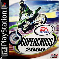 Manual Only Supercross 2000 - Sony Playstation Tested Authentic