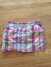 Women's Old Navy Plaid Summer Skirt Size 8 Cute 