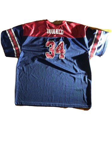 Vintage Disney Store Donald Duck Football Jersey #34 Embroidered Size- XXL - Picture 2 of 8