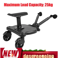Stroller Board Universal 2in1 Stroller Ride Board Buggy Wheeled Board Seat Pedal