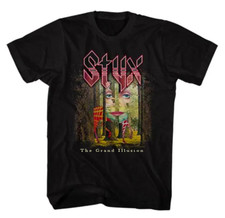 Styx band The Grand Illusion Album Unisex T Shirt Full Size S-5XL