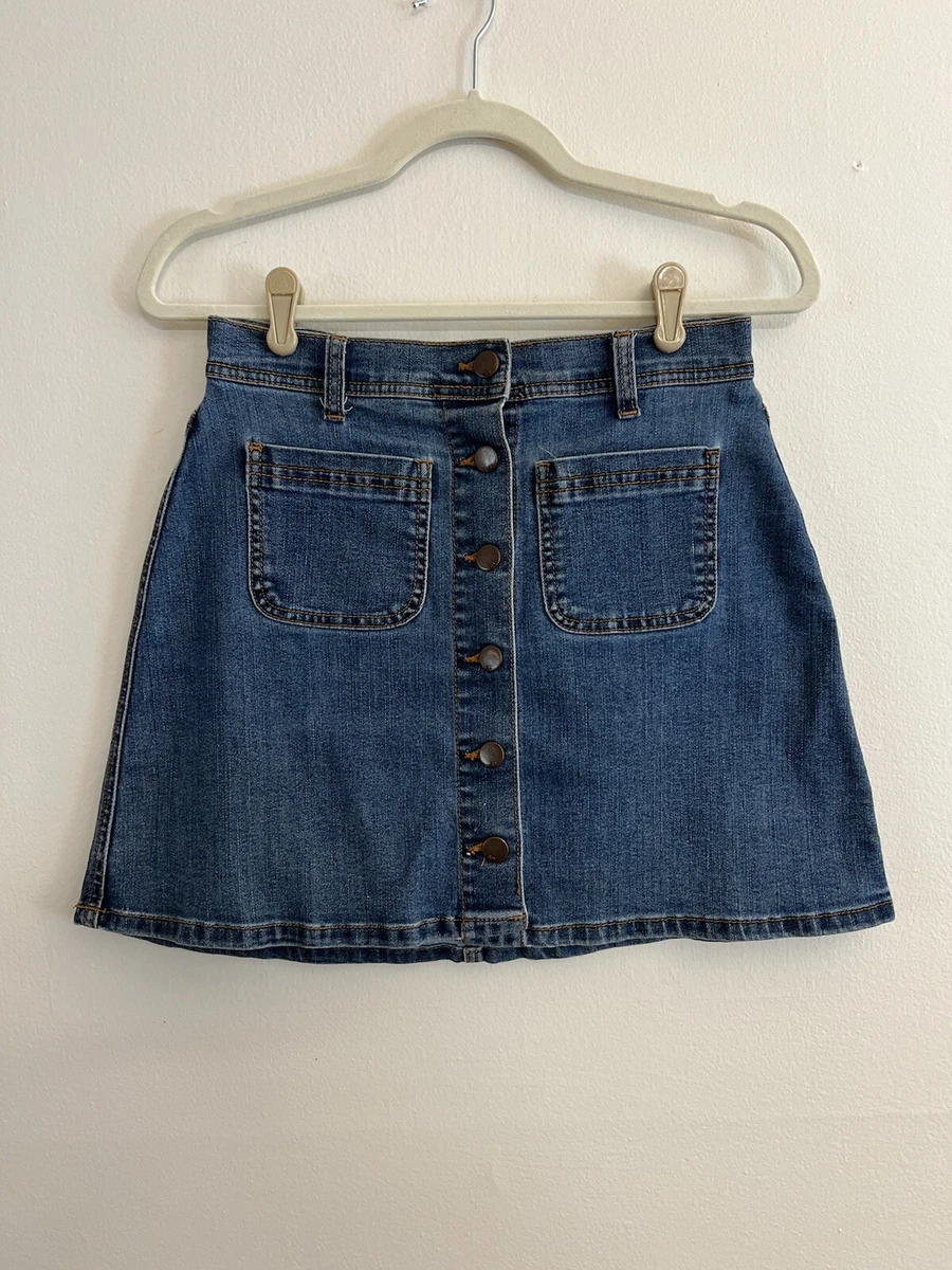 Black label denim skirt hot sale