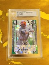 2021 Leaf Metal Draft Pre- Production Proof Ethan Wilson Crystal Green 1/1 SSP