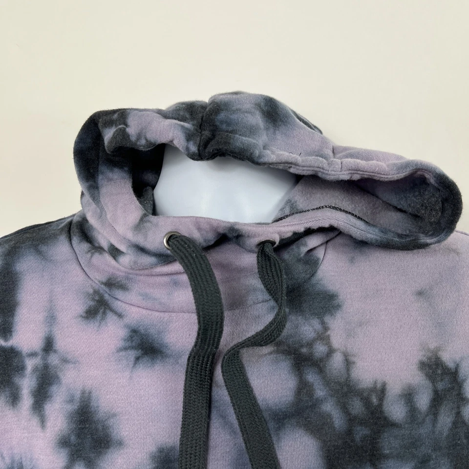 Moletom com capuz 90 graus by Reflex pequeno roxo tingido manga longa - Imagem 2 de 4