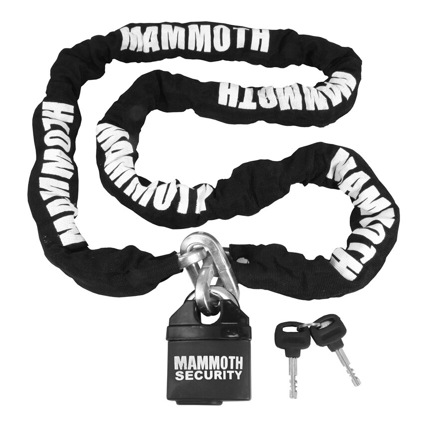 Bike It Mammoth Motorcycle/Bike Security Square Link Lock & Chain - 1.8 Metre