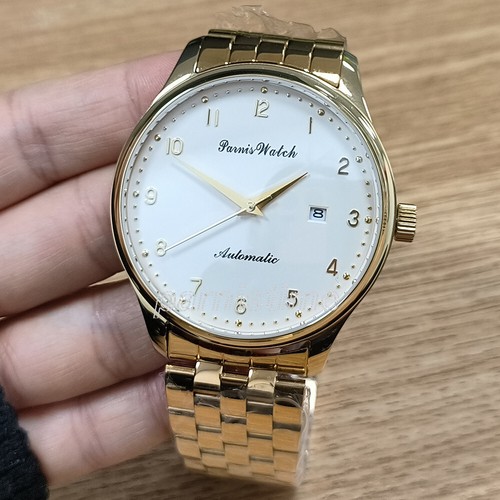 Parnis 44mm Miyota8215 Automatic Mechanical Sapphire Crystal Stainless Men Watch - Picture 31 of 37