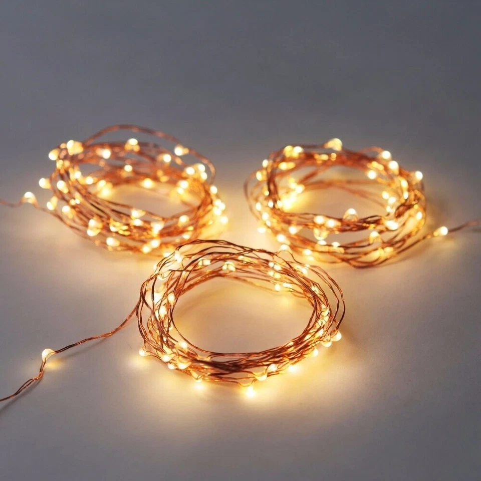 Battery Operated LED Fairy lights 2M-10M Fairy silver lights - Image 3 of 4