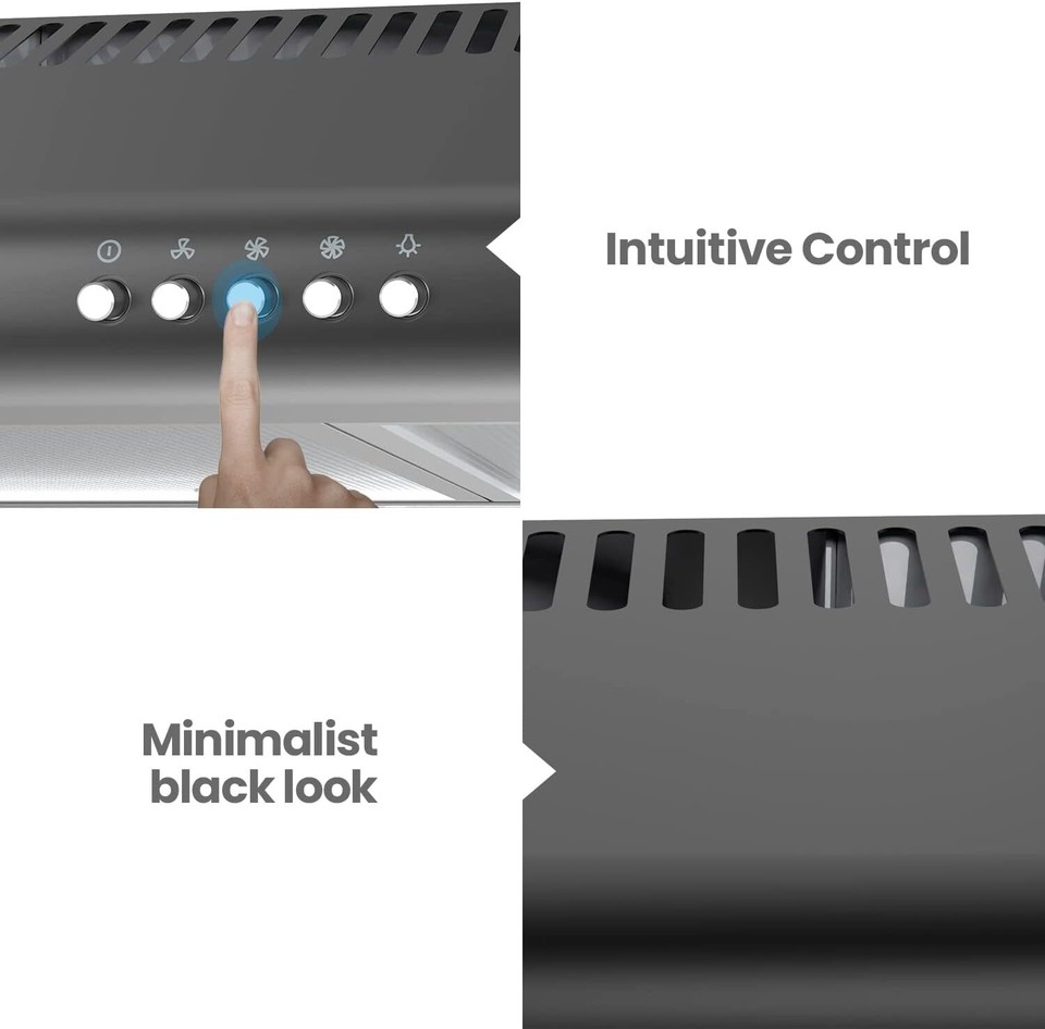 30 Inch Ducted Ductless Vent Durable Stainless Steel Kitchen Reusable
