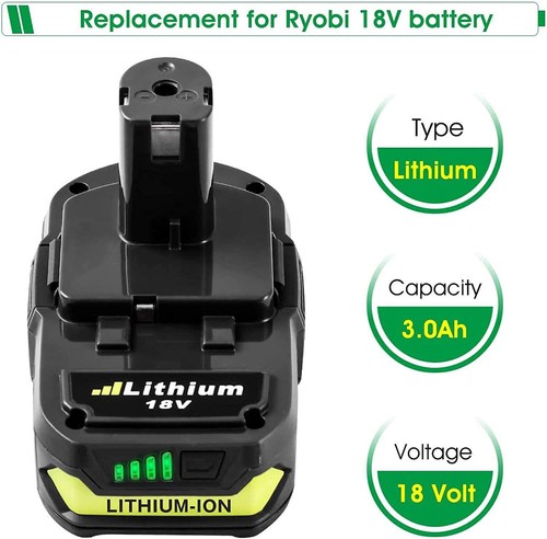 2PACK for Ryobi 18V Lithium High Capacity Battery P102 P103 P107 P108 replace - Picture 10 of 12
