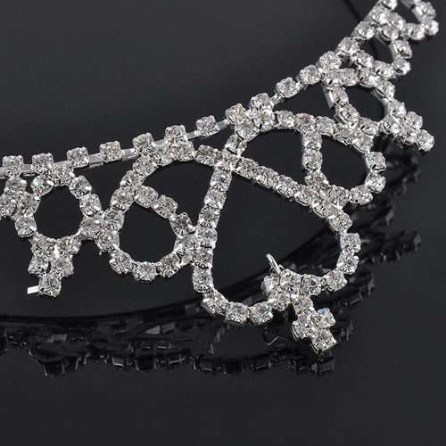 Girl Princess Crown Hair Hoop Headband Crystal Rhinestone Tiara Kid Bridal Prom - Picture 7 of 11