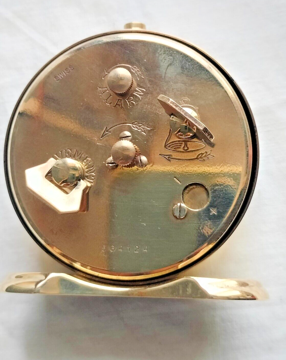 Looping 15 Jewels Swiss Made 8 days key Handwinding Alarm Table