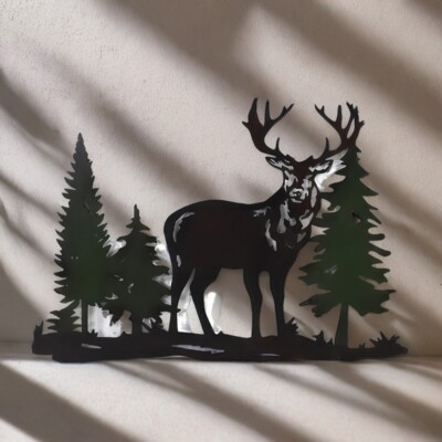 20''W Deer Wall Plaque Decoration Ornament Home Decor Unique Gift
