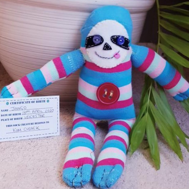 Sock Sloth Craft Kit Sewing kit Craft kit for kids Zoom