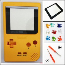 Nintendo Game Boy Pocket GBP Replacement Housing Shell Screen Yellow BUTTONS 