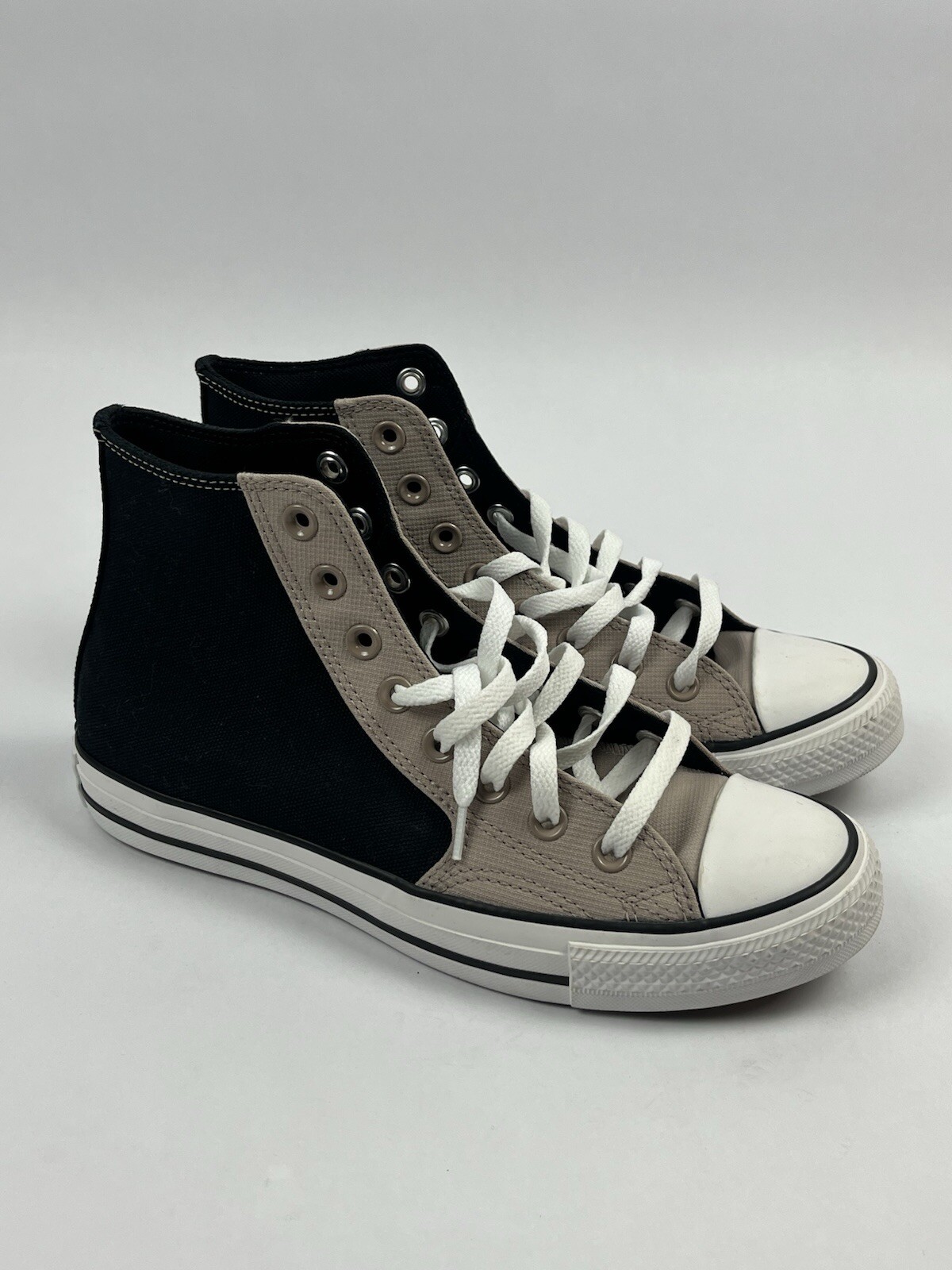 Converse All Star Chuck Taylor Hi Top Blk/Beige Retro Canvas Sneakers Size M7/W9 thumbnail 4