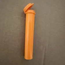 18 Orange Plastic Storage Containers Approximately 4” High And 75 “ In Diameter