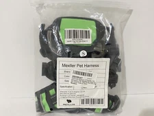 Mexller No Pull Dog Pet Harness Small & 2 Leash Clips Bright Green Vest & Handle