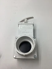 Valterra 6201 PVC Gate Valve, White, 2" Slip Class 125,1-1/2 In. PVC