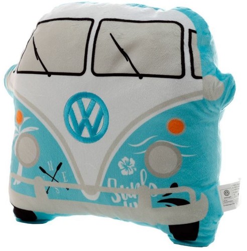 VW VOLKSWAGEN T1 BLUE / PINK / CYAN CAMPERVAN SHAPED PLUSH CUSHION NEW WITH TAGS - Picture 7 of 23
