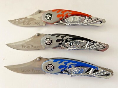 Tac Force TF-593 Chopper Style Assisted Open VTG Knife 3 Colors To Choose From