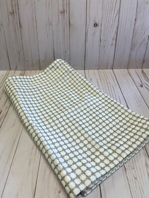 Threshold Light Filtering Gray & White Honeycomb Back Tab Rod Pocket Valance NEW