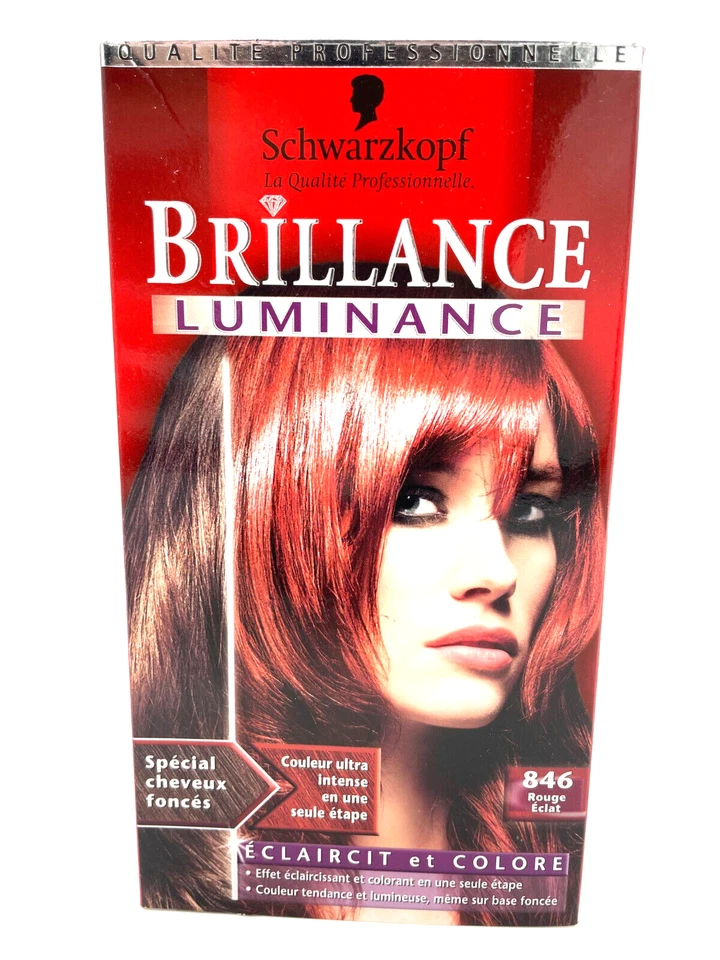 (4,97€/Einheit) Schwarzkopf Brillance Luminace 846 Glutrot 3er Packung