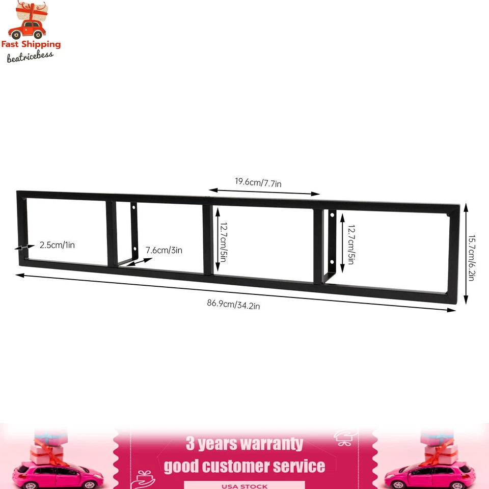 5PCs 34 In Video Game Rack Media Storage Shelves for Wall, CD DVD Storage Shelf - Image 3 of 4