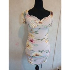 Lulus Women's Size Large Floral Bodycon Mini Dress-NWT