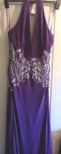 Bnwt Nicholas Millington Embelished Halter Neck Dress/Size 12