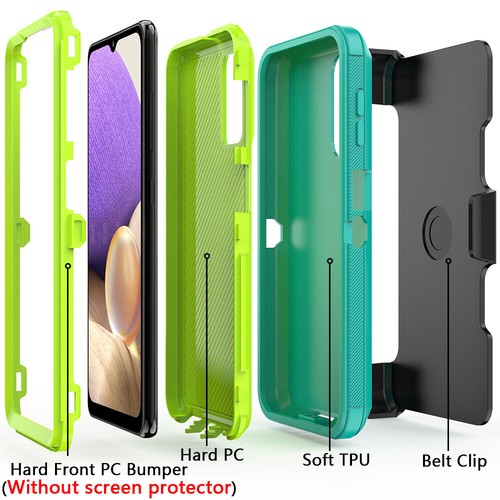 Per Samsung Galaxy A71 A51 A32 A21s A52 A72 A12 custodia antiurto con clip da cintura - Foto 52 di 52