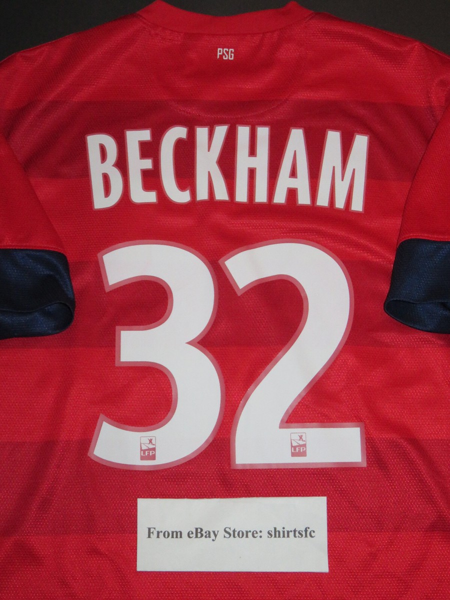 2012-2013 Nike PSG Paris Saint Germain David Beckham Away Jersey
