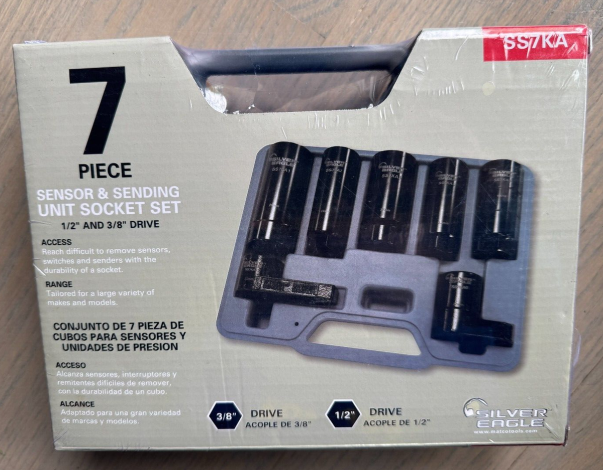 Matco Tools Silver Eagle 7pc. Sensor and Sending Unit Socket Set
