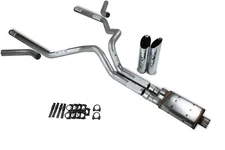 Ford F-150 87-97 3" Dual Truck Exhaust Kit Magnaflow XL Slash Tip Corner Ex