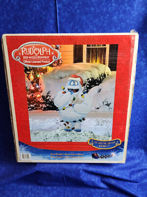 NEW Rudolph Red Nosed Reindeer 32" Metal BUMBLE Christmas Yard ...