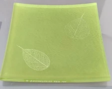 Annieglass Fallen Leaf Plate Platter
