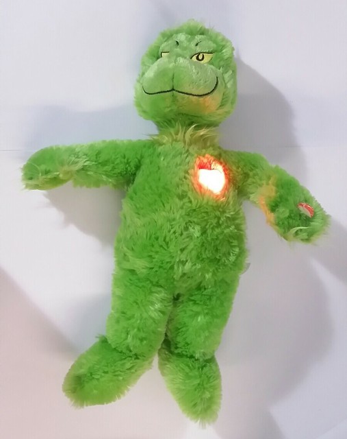 Build a Bear 2016 Grinch Green Plush Doll How Stole Christmas Dr Suess Heart for sale online | eBay