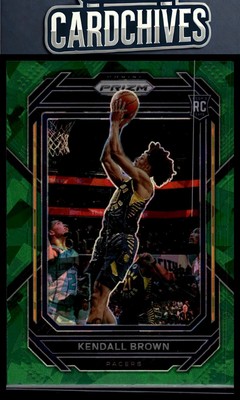 Kendall Brown 2022-23 Panini Prizm #225 Prizms Green Ice
