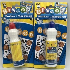 Jot Bingo Marker Ideal for Marking Bingo Cards Bright Colors 2.8 oz BLUE & RED